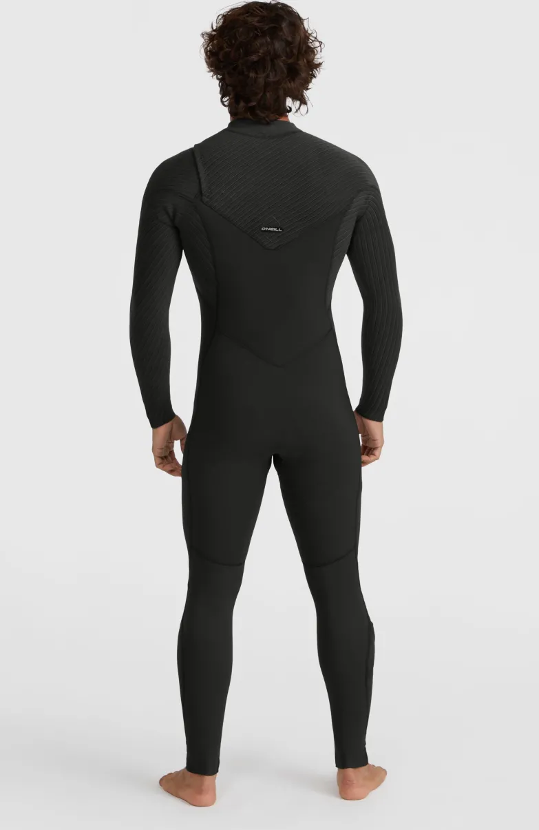 Hyperfreak 4/3mm+ Chest Zip Full Wetsuit | BLACK/BLACK