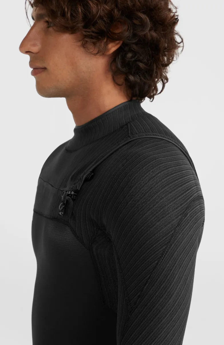 Hyperfreak 4/3mm+ Chest Zip Full Wetsuit | BLACK/BLACK