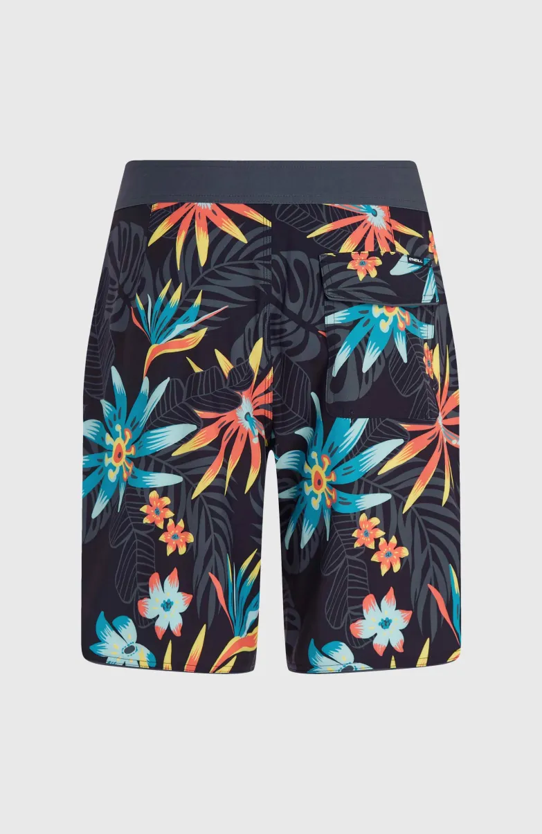 Hyperfreak Mysto Scallop 19" Boardshort | Black Mysto Scallop