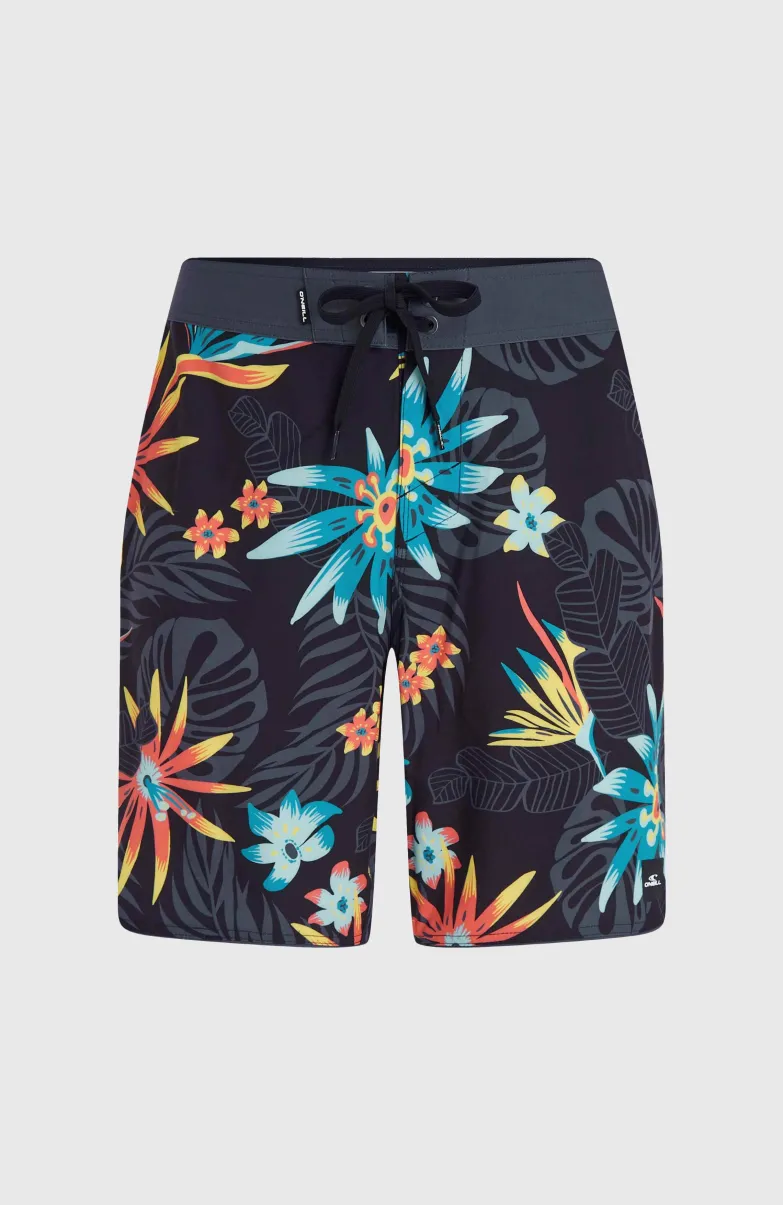 Hyperfreak Mysto Scallop 19" Boardshort | Black Mysto Scallop