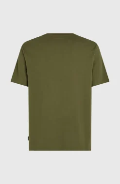 Ikat Stripe T-shirt | Forest Night