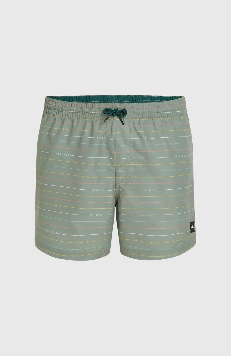 Jack O'Neill Cali First 15" Zwembroek | Green First Name Stripe
