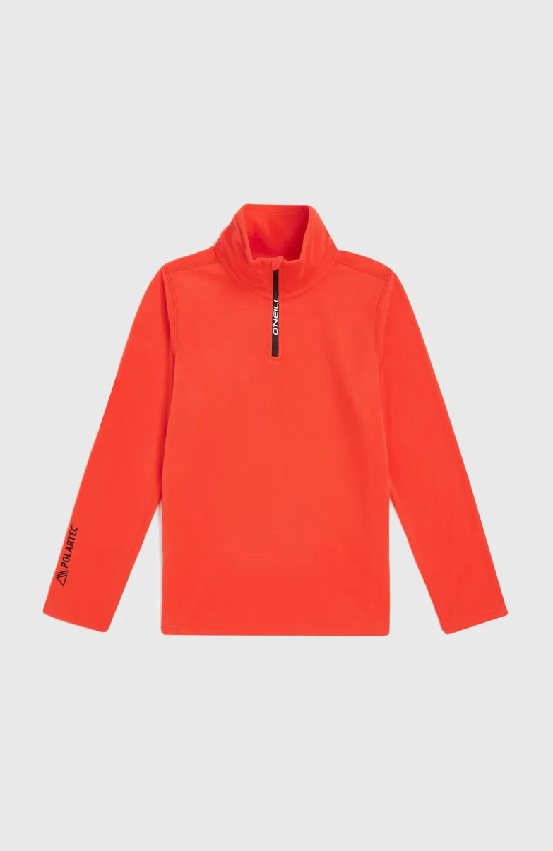 Jack's Polartec® 100 Fleecetrui Met Halve Rits | Paprika Flame
