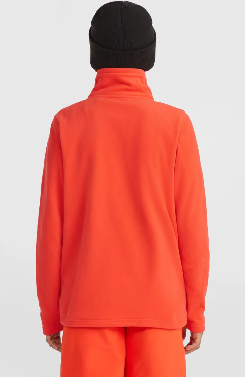 Jack's Polartec® 100 Fleecetrui Met Halve Rits | Paprika Flame