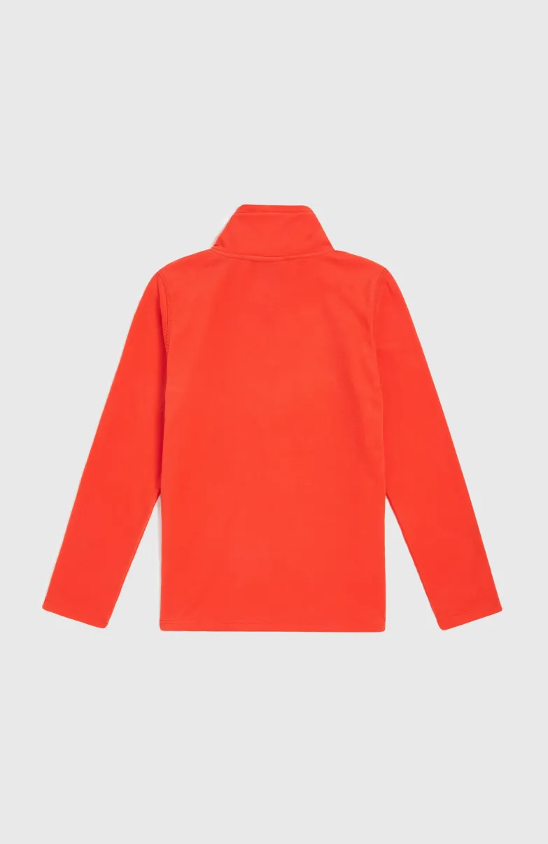 Jack's Polartec® 100 Fleecetrui Met Halve Rits | Paprika Flame
