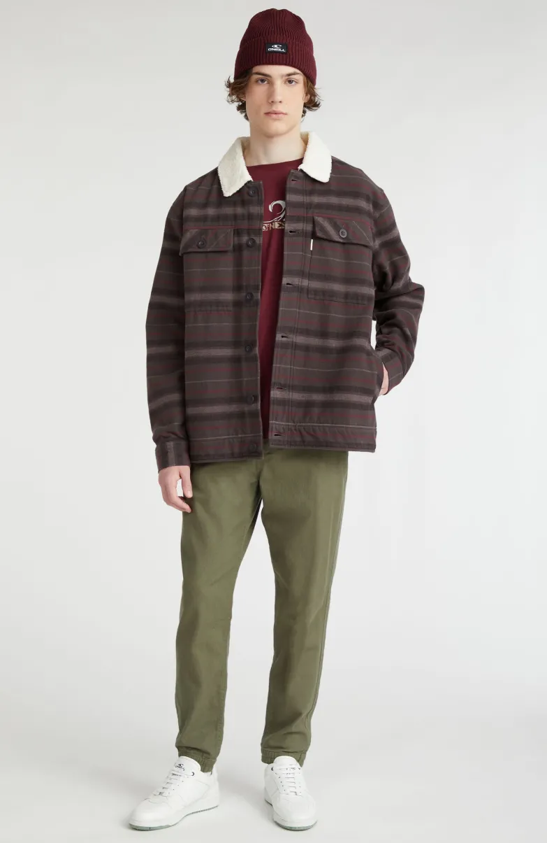 Jas Fleece-Lined | Grey Crossover Stripe