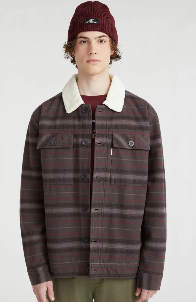 Jas Fleece-Lined | Grey Crossover Stripe