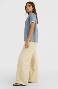 Joggingbroek Lulu Met Wijde Pijpen En Hoge Taille | Bleached Sand