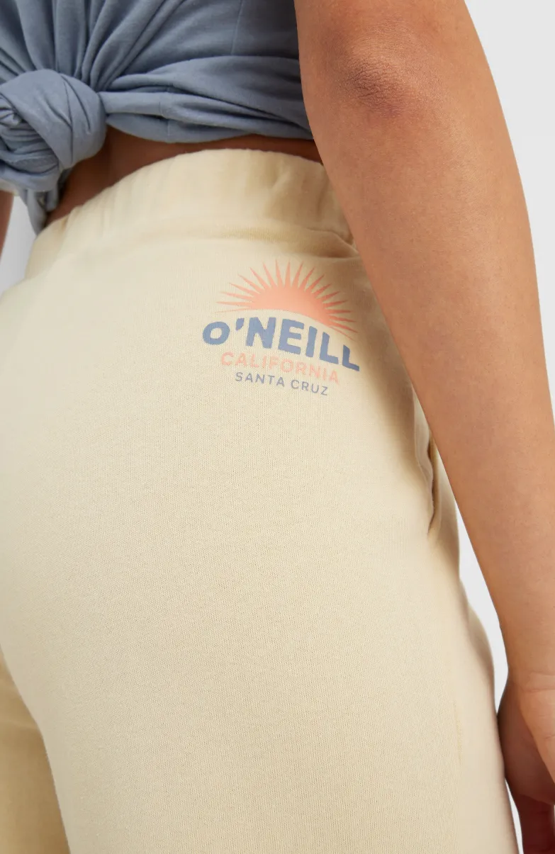 Joggingbroek Lulu Met Wijde Pijpen En Hoge Taille | Bleached Sand