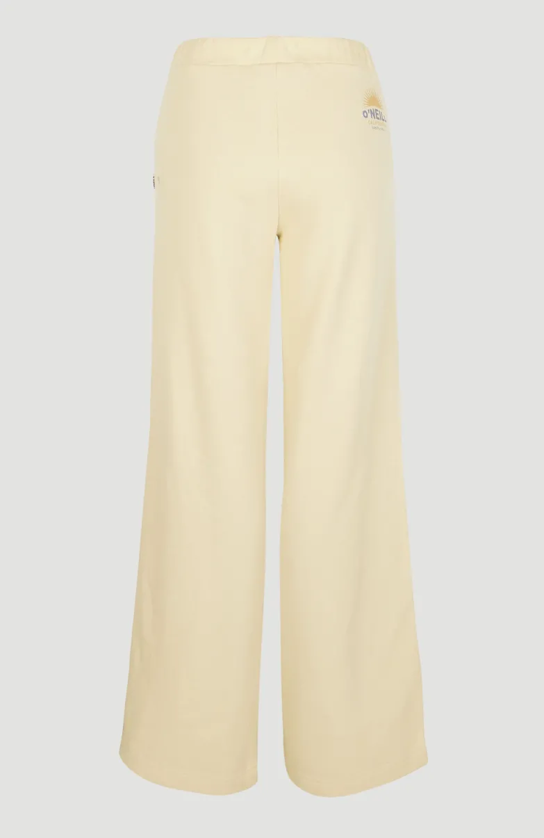 Joggingbroek Lulu Met Wijde Pijpen En Hoge Taille | Bleached Sand