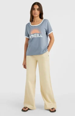 Joggingbroek Lulu Met Wijde Pijpen En Hoge Taille | Bleached Sand