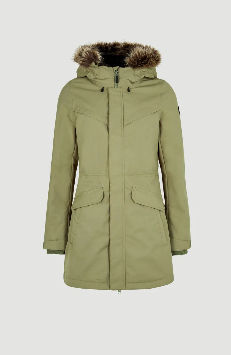 Journey Parka Jas | Deep Lichen Green