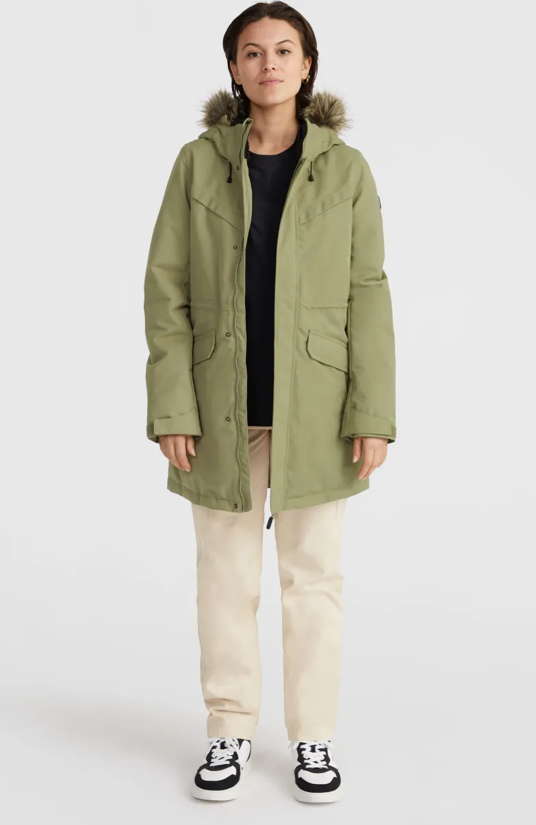 Journey Parka Jas | Deep Lichen Green