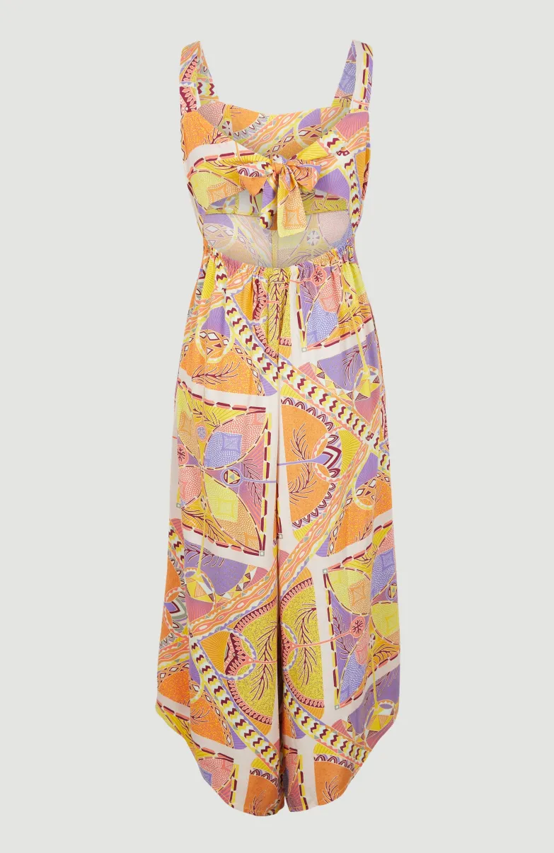 Jumpsuit Alba | Yellow Scarf Print