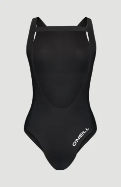 Logo High Neck Badpak | Black Out