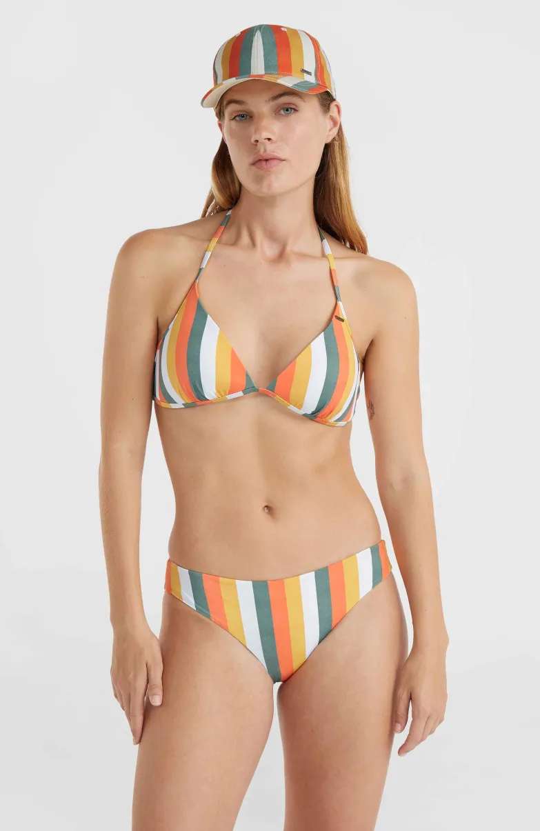 Maoi Bikinibroekje | Orange Multistripe