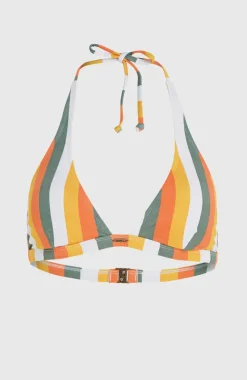 Marga Bikinitop | Orange Multistripe