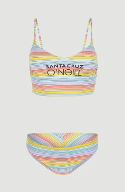 Midles - Maoi Bralette Bikiniset | Bright Multi Coloured Stripe