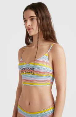 Midles - Maoi Bralette Bikiniset | Bright Multi Coloured Stripe