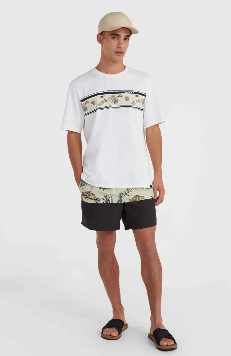 Mix And Match Cali Block 15" Zwembroek | Beige Venice Beach