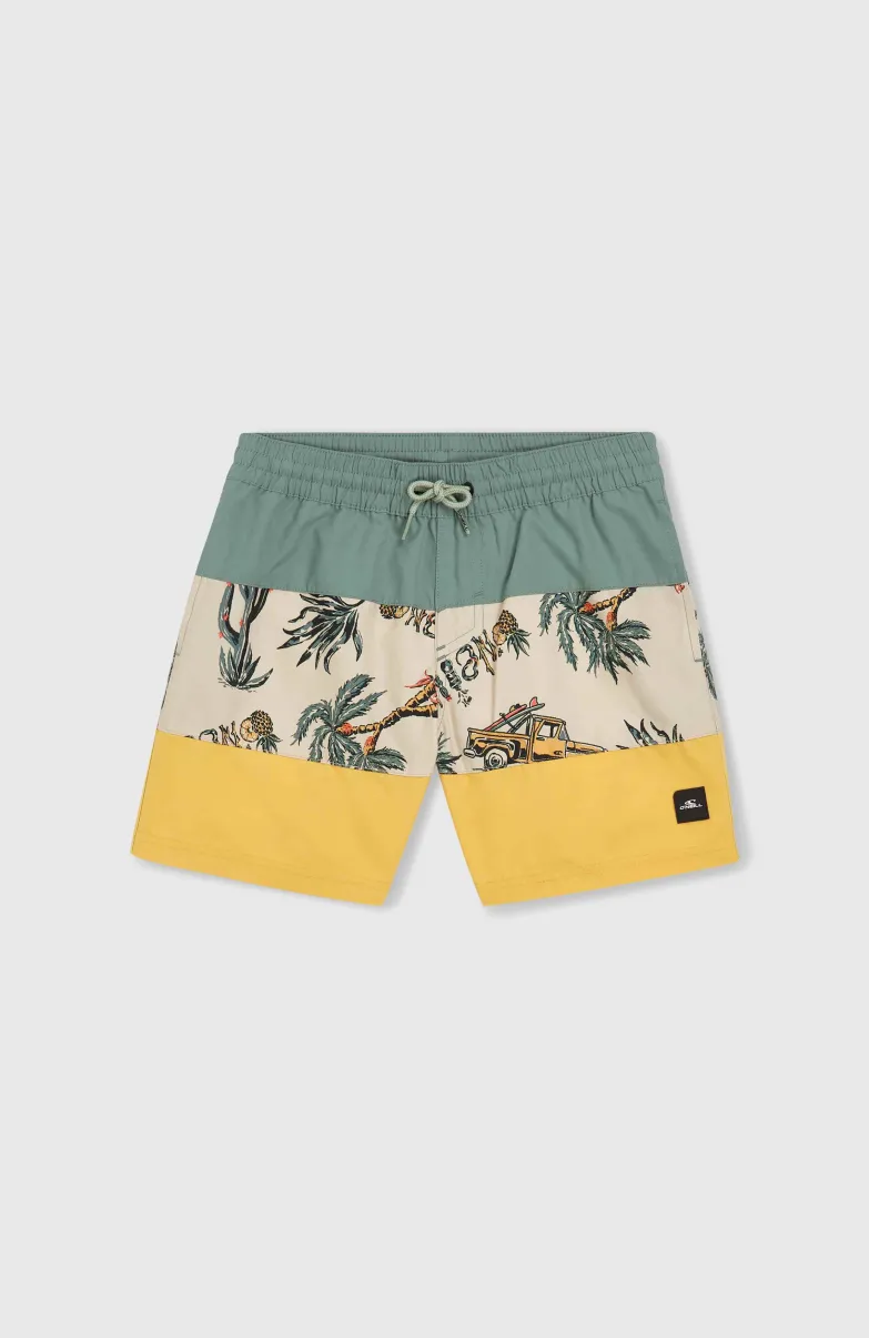 Mix And Match Cali Block 13" Zwembroek | Beige Venice Beach