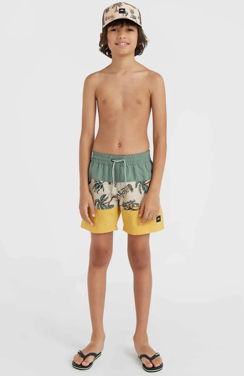 Mix And Match Cali Block 13" Zwembroek | Beige Venice Beach