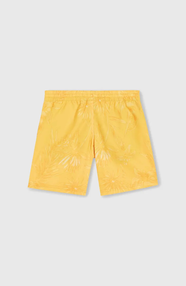 Mix And Match Cali Floral 14'' Zwembroek | Yellow Tonal Tropicana