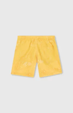 Mix And Match Cali Floral 14'' Zwembroek | Yellow Tonal Tropicana