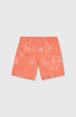 Mix And Match Cali Floral 14'' Zwembroek | Living Coral Tonal Tropicana