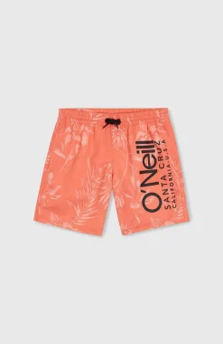 Mix And Match Cali Floral 14'' Zwembroek | Living Coral Tonal Tropicana