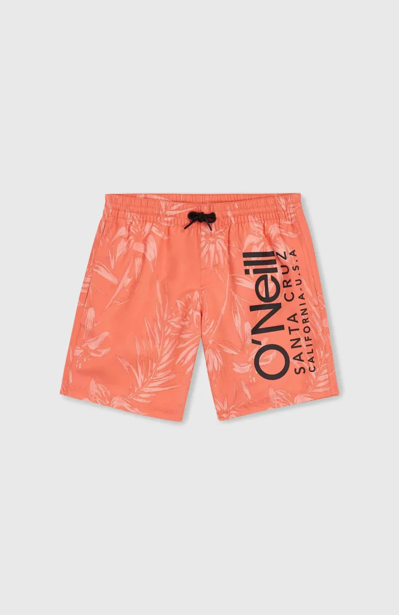 Mix And Match Cali Floral 14'' Zwembroek | Living Coral Tonal Tropicana