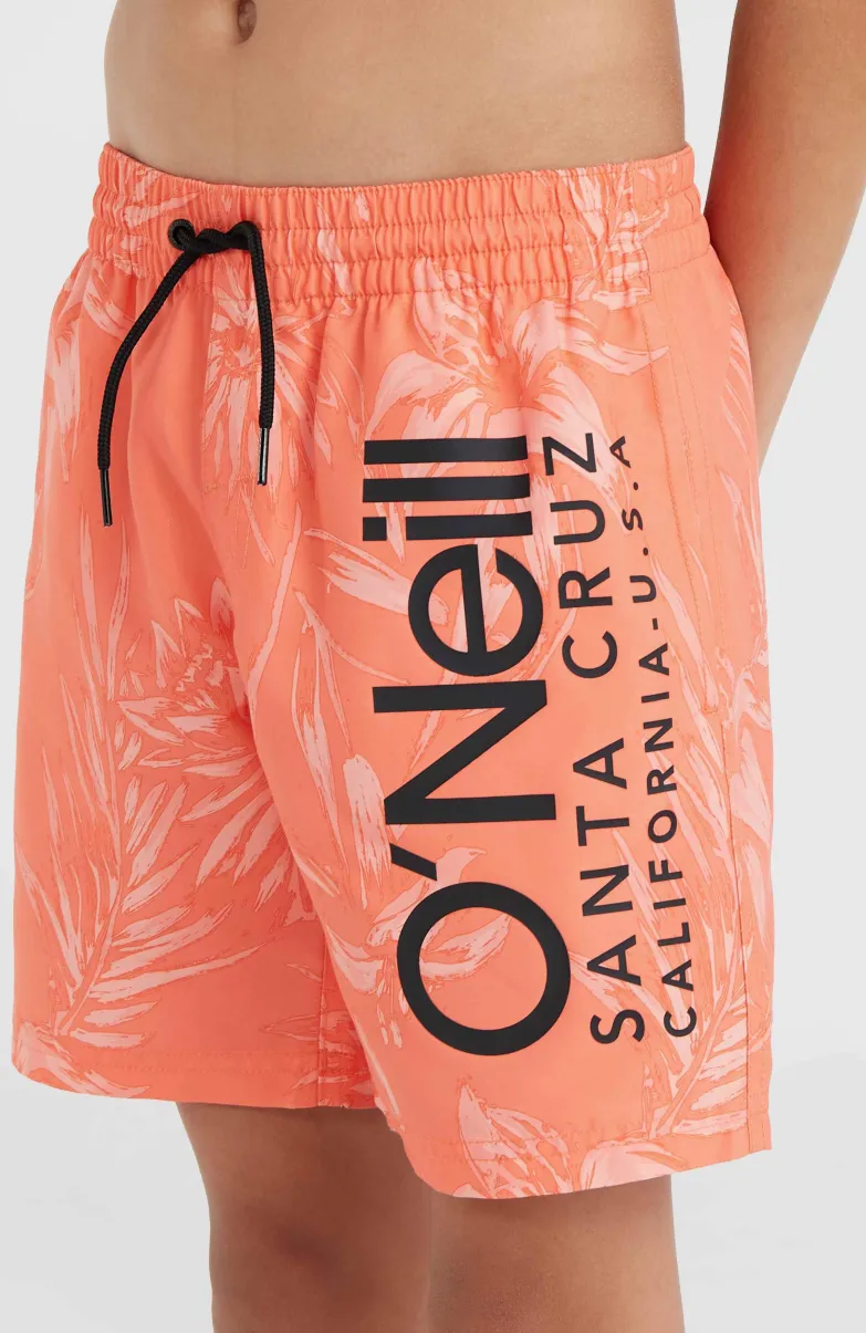Mix And Match Cali Floral 14'' Zwembroek | Living Coral Tonal Tropicana