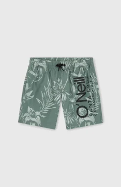 Mix And Match Cali Floral 14'' Zwembroek | Green Tonal Tropicana