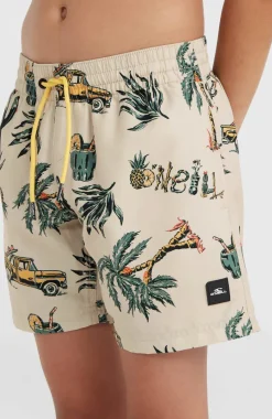 Mix And Match Cali Print 13'' Zwembroek | Beige Venice Beach