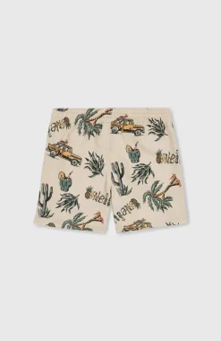 Mix And Match Cali Print 13'' Zwembroek | Beige Venice Beach