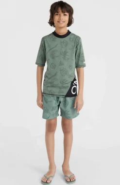 Mix And Match Crazy Shirt Met Korte Mouwen | Green Vintage Surfer