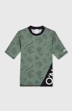 Mix And Match Crazy Shirt Met Korte Mouwen | Green Vintage Surfer