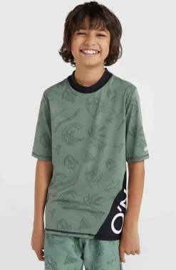Mix And Match Crazy Shirt Met Korte Mouwen | Green Vintage Surfer