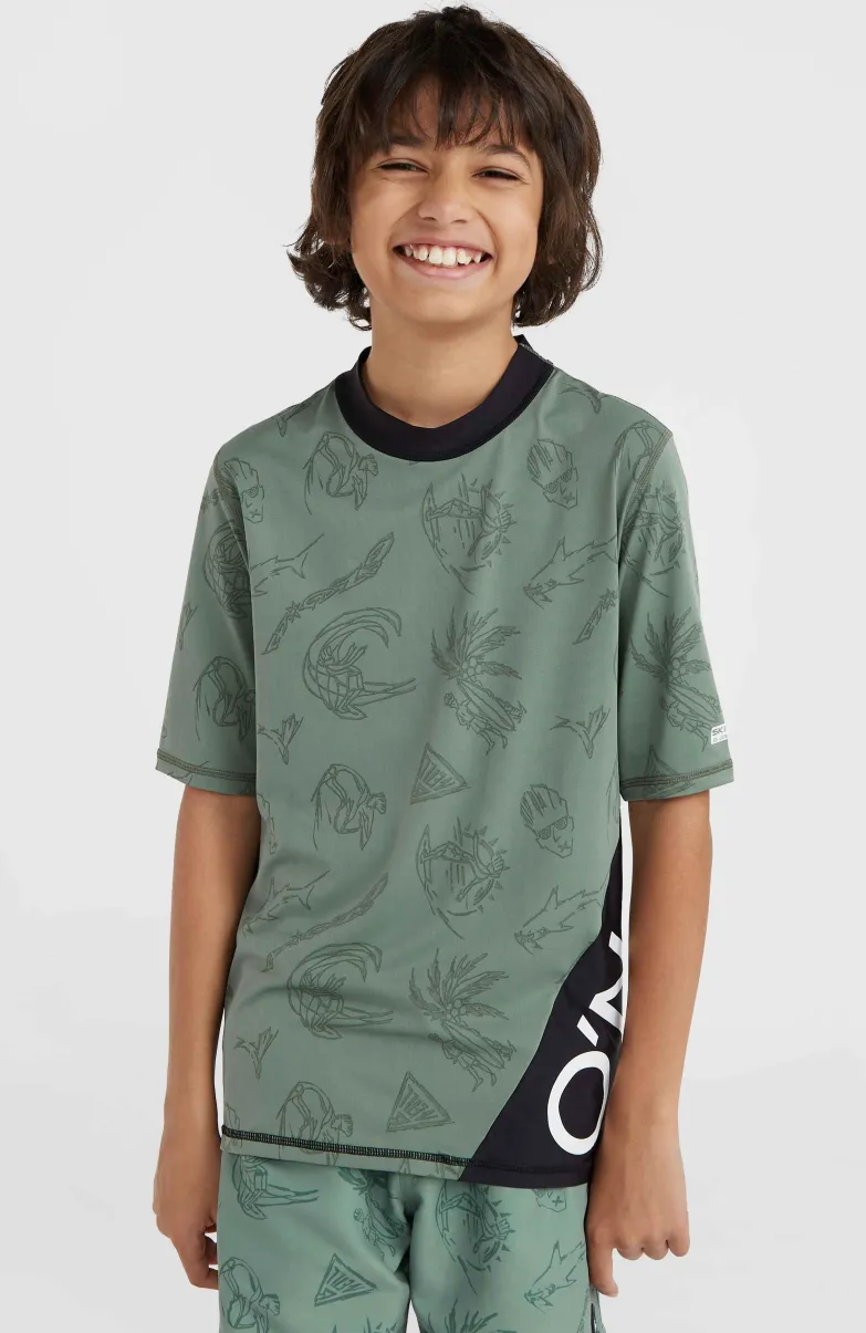 Mix And Match Crazy Shirt Met Korte Mouwen | Green Vintage Surfer