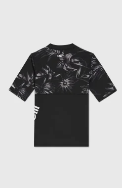 Mix And Match Crazy Shirt Met Korte Mouwen | Black Tonal Tropican