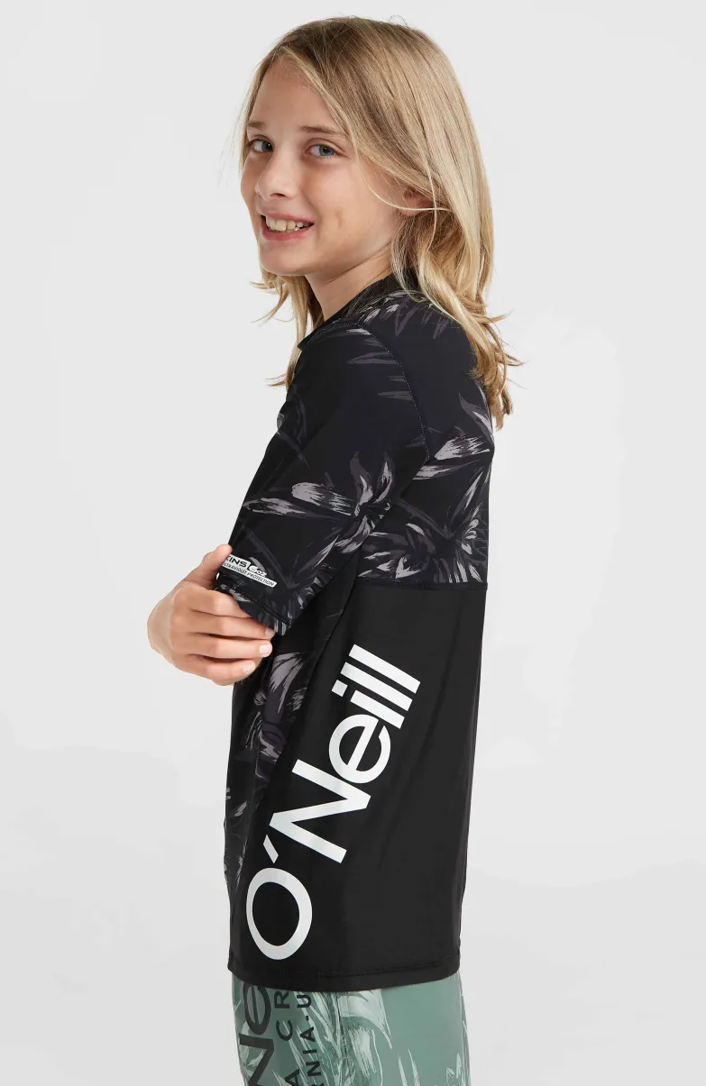 Mix And Match Crazy Shirt Met Korte Mouwen | Black Tonal Tropican