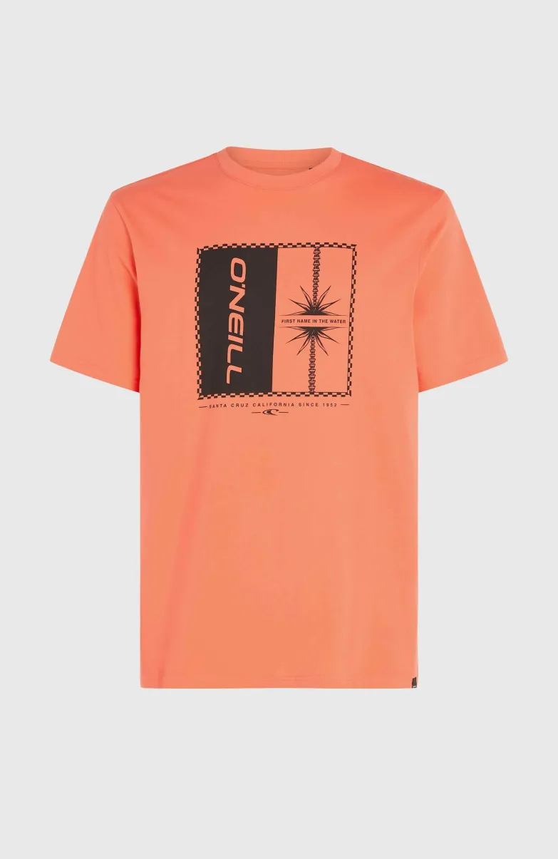 Mix And Match Palm T-shirt | Living Coral