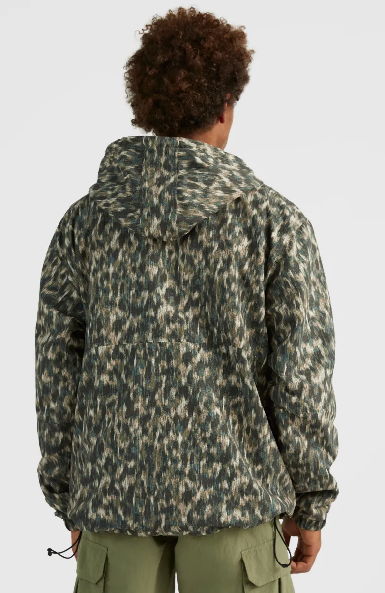 Modular Anorak Jas | Green Minimal Camo