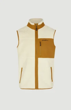 Mouwloos Vest High-Pile | Muslin