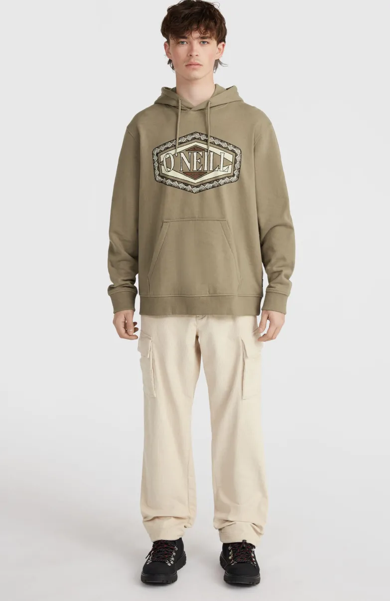 O'Neill Front Print Hoodie | Concrete