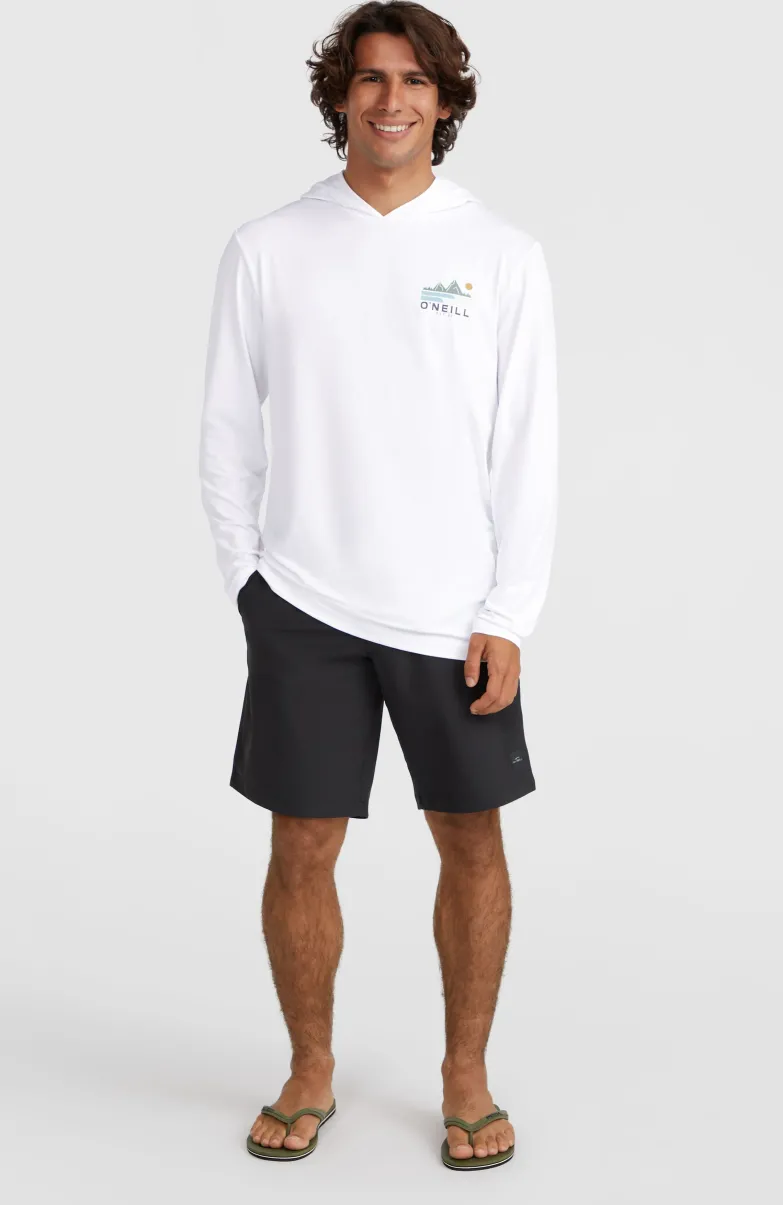 O'Neill TRVLR Series UPF Shirt Met Lange Mouwen En Capuchon | Snow White