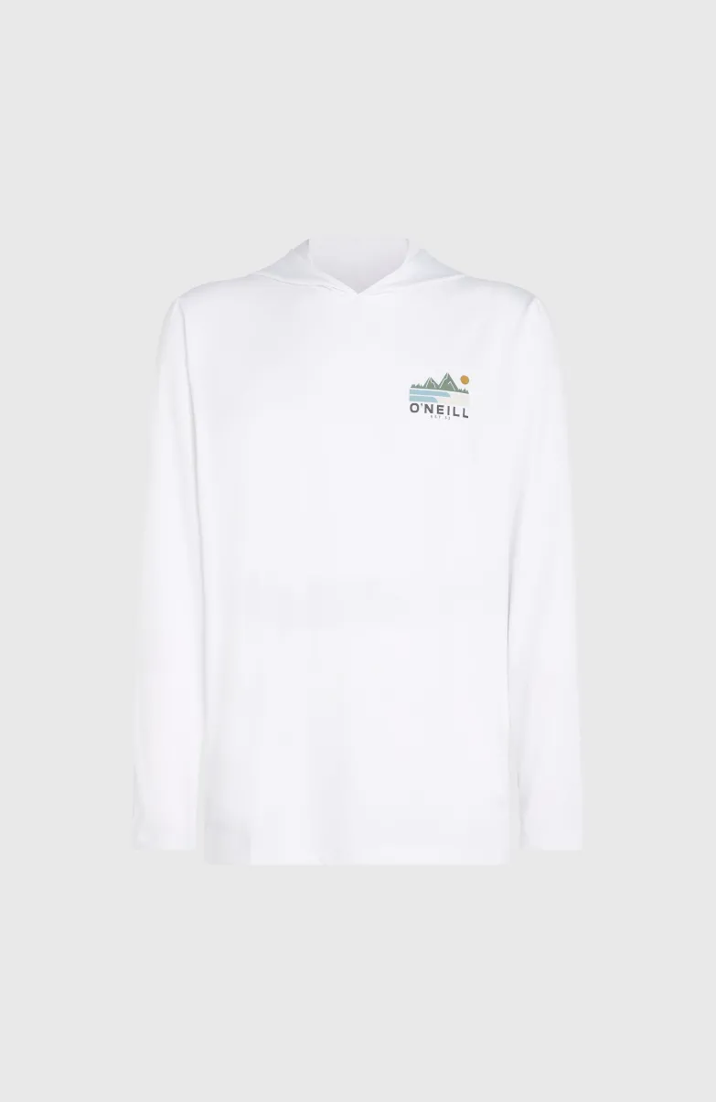 O'Neill TRVLR Series UPF Shirt Met Lange Mouwen En Capuchon | Snow White