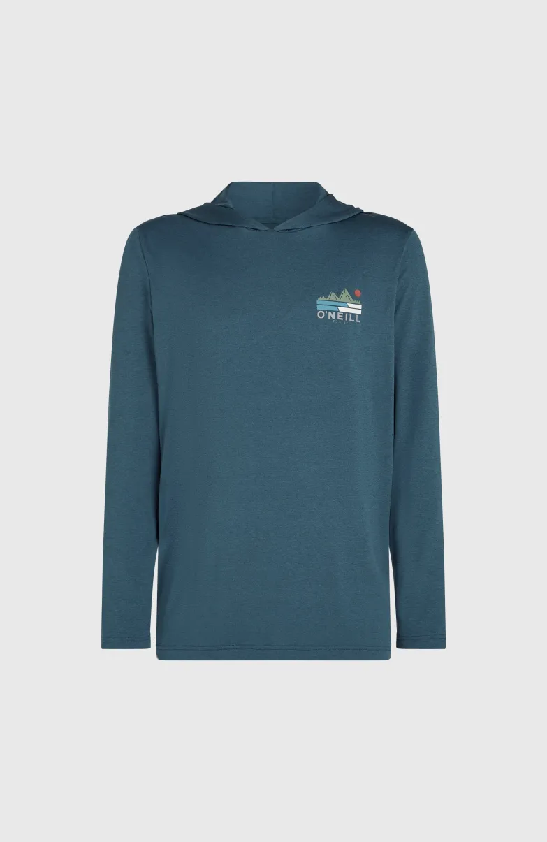 O'Neill TRVLR Series UPF Shirt Met Lange Mouwen En Capuchon | Midnight Navy