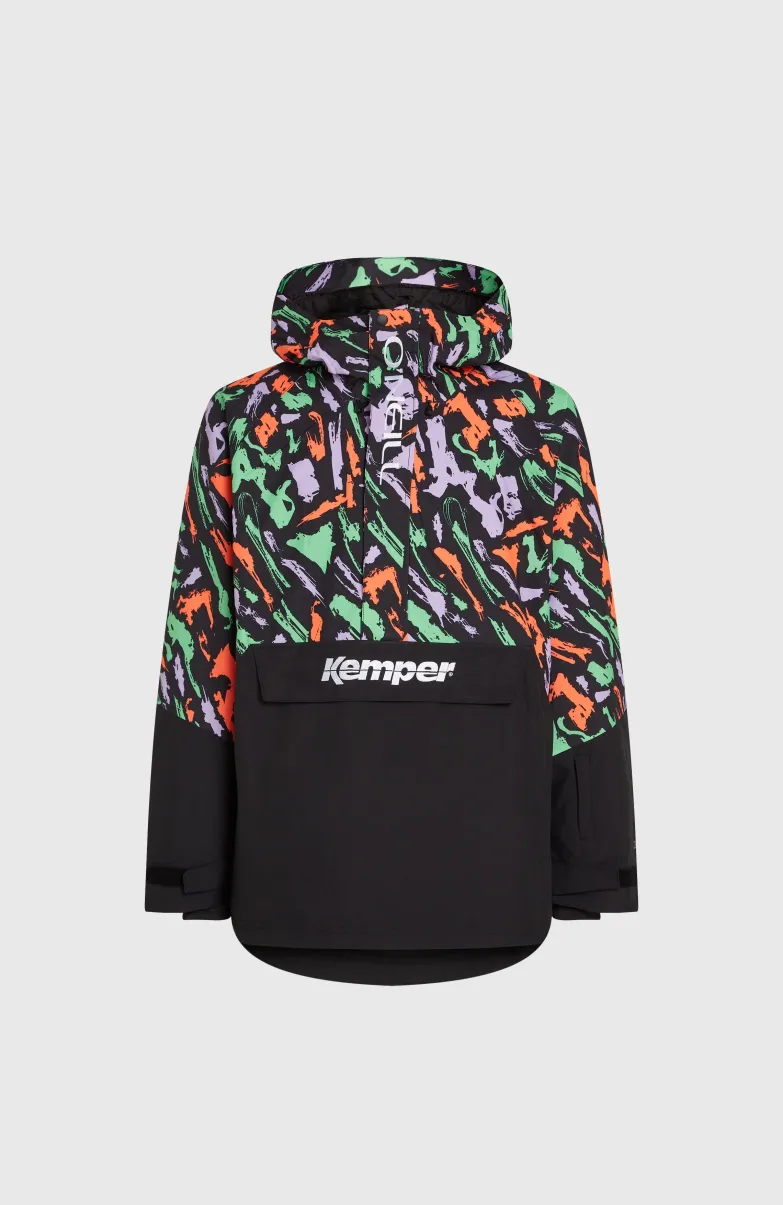 O'Riginals Anorak Wintersportjas | Black Kemper Print