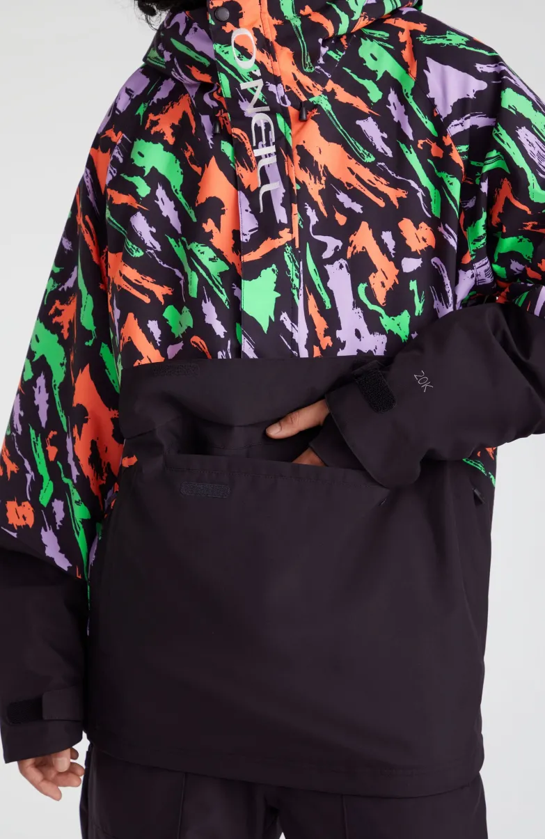 O'Riginals Anorak Wintersportjas | Black Kemper Print